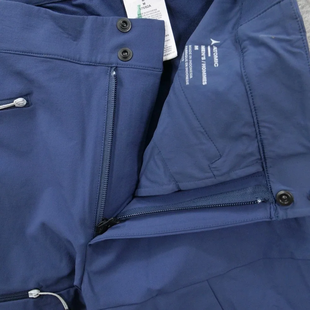 Atomic Ski Pants Mens medium Blue Straight Leg Zipper Pockets